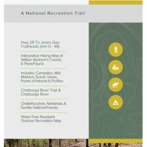 Hiking Map of Georgia’s Bartram Trail